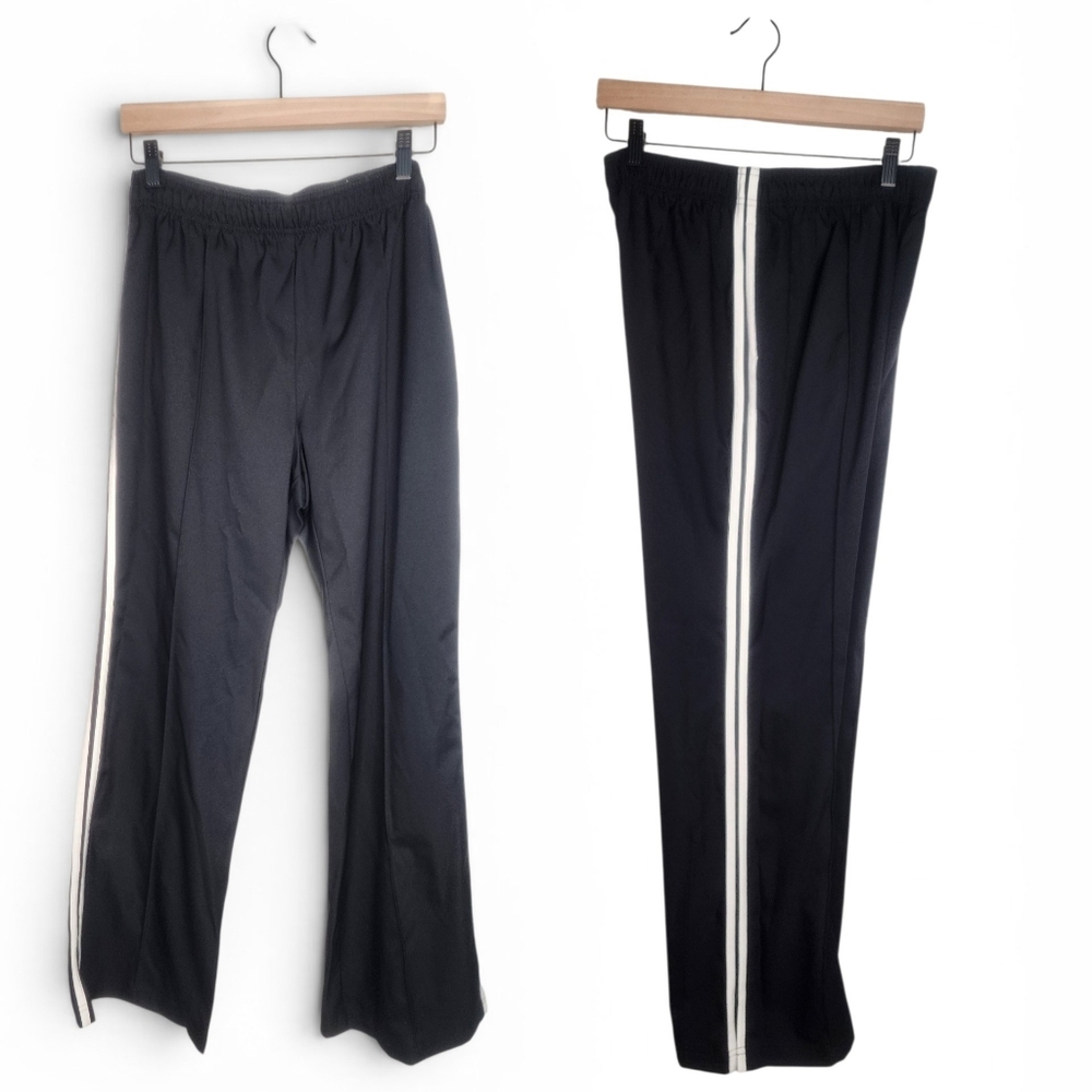 SJB Active Side Stripe Elastic Waist Track Pants in Black Size XL